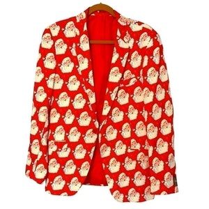 Suslo Couture Christmas Santa Slim Sports Coat Jacket - XLarge 44